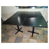 Wooden tables 30' x 30' x 30' tall