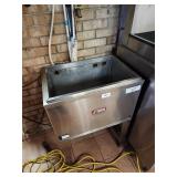 Stainless steel ice bin 22' x 15' x 34' tall