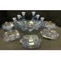 Collection Of Cambridge Glass Caprice Moonlight.