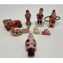 Early Celluloid Christmas Santa Figures.