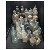 2 Trays Of Vintage Glass Advertising Bottles.;