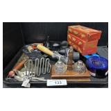 Silver Plated Spoons, Various Kitchenware.