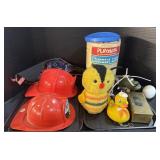 Playskool Lincoln Logs Set, 2 Plastic Firemenï¿½s