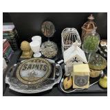NFL New Orleans Saints Clock, Home Decor.