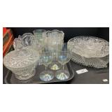 Cut Glass Ware, Iridescent Glasses.