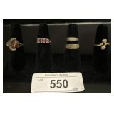 Sterling Silver Rings.