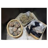 Fabric Scrap Balls, Tinsel, Animal Fur.