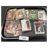 Various Sports Trading Cards.