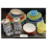 Hand Painted Nippon Candlestick Holders, Jadeite.