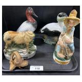 Lord Calvert, Cabin Still, Ezra Brooks Decanters.