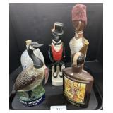 Various Whiskey Decanters & Stoneware Jug.