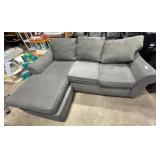 Nice, Clean Gray Sofa & Chaise.