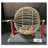 Bingo Ball Cage, Wooden Balls.
