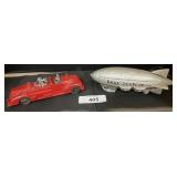 Cast Iron Graf Zepplin Toy, Metal Hubley
