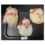 Vintage Santa Face Masks.