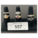 Sterling Silver Rings, Sterling Silver 12K Gold