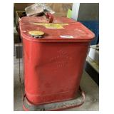 Oily Waste Can w/ Tool Contents.