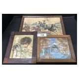 2 Landscape Prints & 1 Portrait Print.