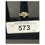 10K Gold Gemstone Ring.