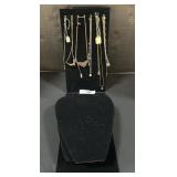 Costume Necklaces W/ Various Display Stands.