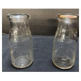 2 Half Pint Milk Glasses.