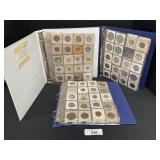 3 Binders Of Foreign Coins- Many Silver.