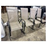 (4) Aluminum & Mesh Patio Chairs.