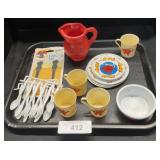 Vintage Kool-Aid Play Set, Snoopy Fork/Spoon Set.