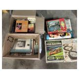 Tyco Slot Car Track, Puzzles, Ephemera, Books.