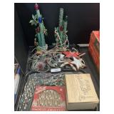 Vintage Noma Bubble-Lites, Metal Spiral Ornaments.