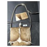 Taxidermy Deer Pelt Cross Body Purse & Wallet.