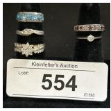 Sterling Silver Rings.