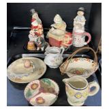 Japan Pottery, Porcelain Santa Planter.