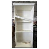 White Washed Contemporary Bookshelf.