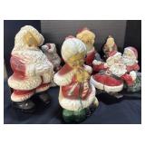 7 Ceramic Christmas Figurines.