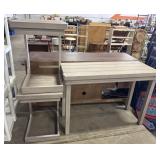 Slatted Credenza & Side Tables.
