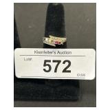 10K Gold Gemstone Ring.