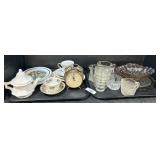 Carnival, Pink & Yellow Depression Glass,