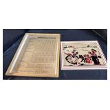 Framed Table Of Point Values For processed Foods,