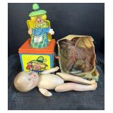 Mother Goose Jack In The Box, Plastic Baby Doll,