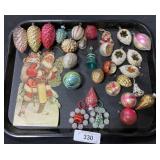 Vintage Hand Blown Glass Ornaments.