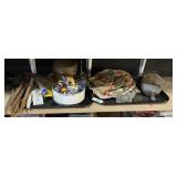 2 Trays Vintage Flyswatters, Thread.