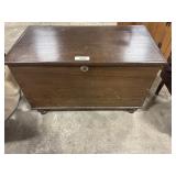 Small Wooden Blanket Chest.