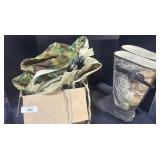 Crater Ridge Boots, Canvas Bags.