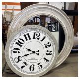 Wall Mirror & Large Wall Clock.