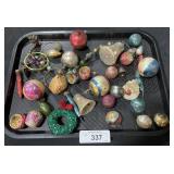 Vintage Hand Blown Glass Ornaments.