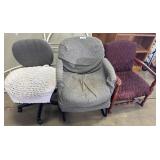 (3) Cushion Upholstered Side Chairs.