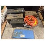 Steel Tool Boxes, Air Hose Power Drill, Staples,