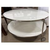 IKEA Glass & Aluminum Coffee Table.