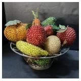 Handmade Vintage Beaded Fruit.
